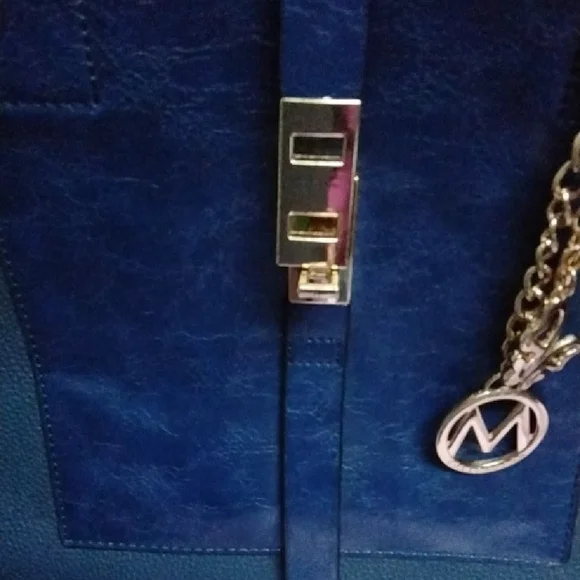 Mia K Collection Navy Blue Handbag and Wallet Set - Picture 5 of 13